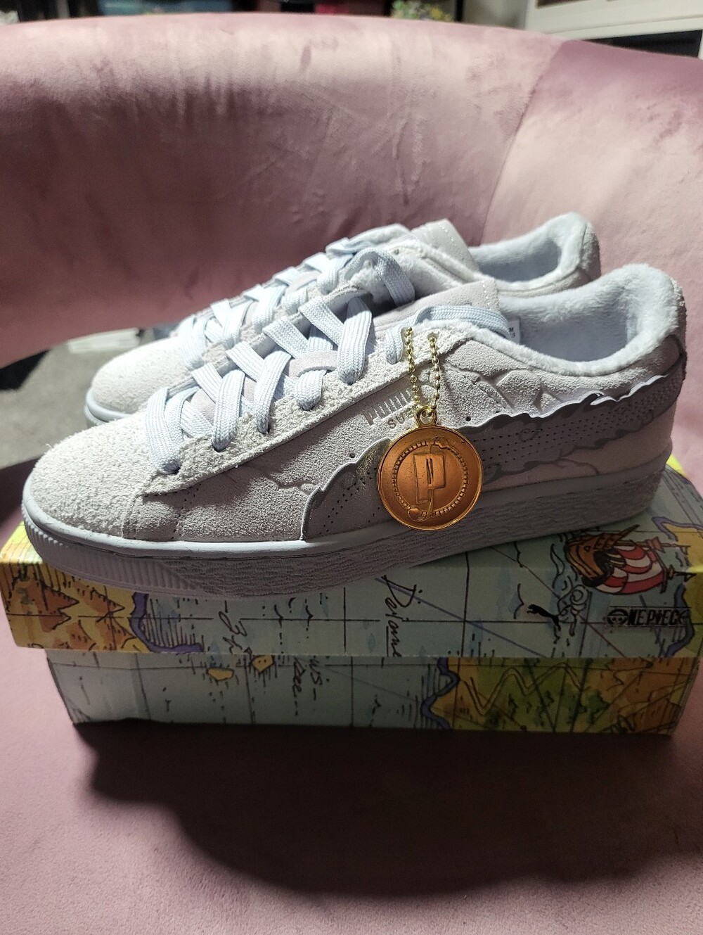 Brand New In Box One Piece x Puma Suede Little Kid 'Gear 5 Luffy' Size 4.5 Youth
